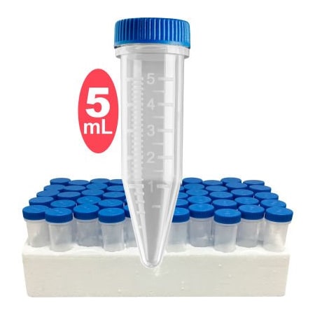 Mtc Bio MTC Bio Screw Cap MacroTube, Sterile, Bags of 100, 5 ml, 500 Pack C2535